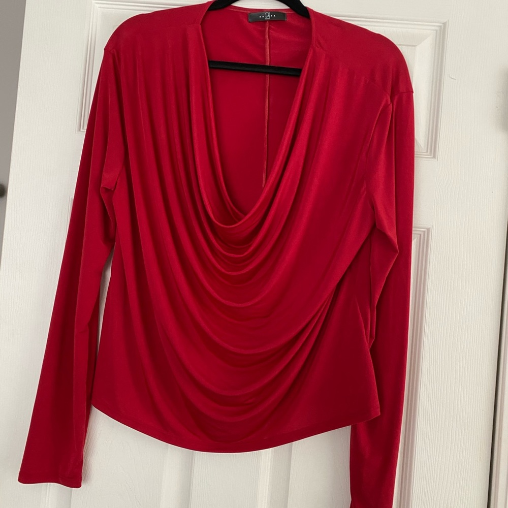 Red blouse